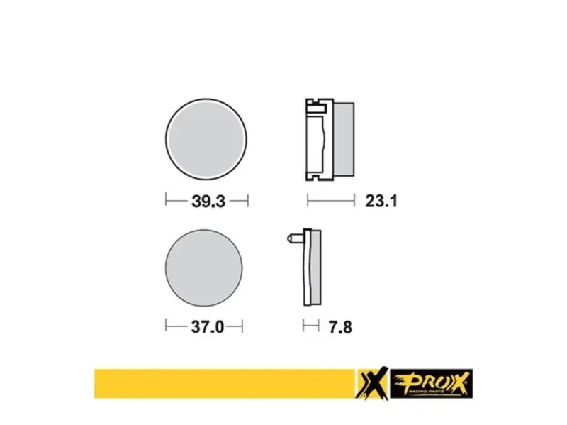 PROX KLOCKI HAMULCOWE KH155 YAMAHA YFS 200 BLASTER ‘91-‘02 TYŁ Tani