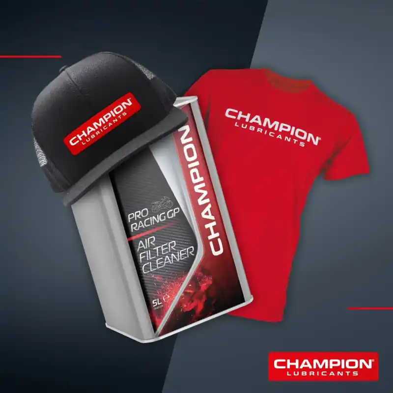 Rabat PROMOCJA CHAMPION PŁYN DO MYCIA FILTRÓW PRORACING GP AIR FILTER CLEANER 5L+ CZAPKA I KOSZULKA GRATIS