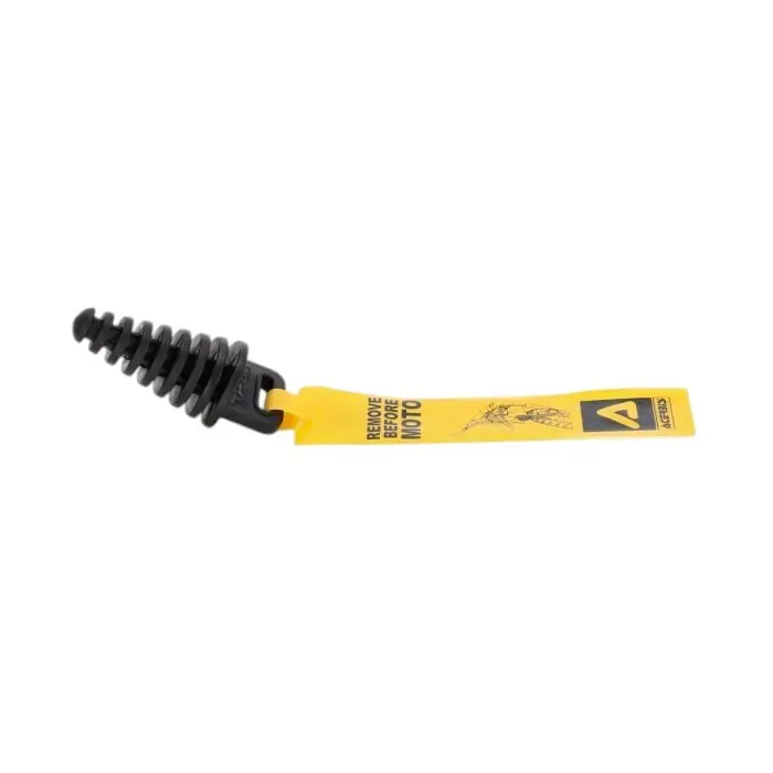 ACERBIS NOWY TOWAR12/25 ZATYCZKA (KOREK, ZAŚLEPKA) DO WYDECHU (TŁUMIKA) 16MM - 40MM 2T/4T Z TAŚMĄ KOLOR CZARNY Wyjątkowa oferta