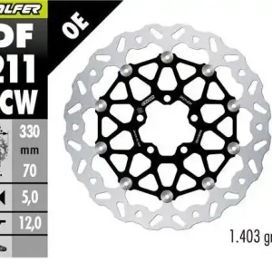 GALFER TARCZA HAMULCOWA PRZÓD KAWASAKI ZX 10R SE ‘18-; ZX 10RR NINJA ‘17- (FLOATECH) (330X70X5MM) Oferta czasowa