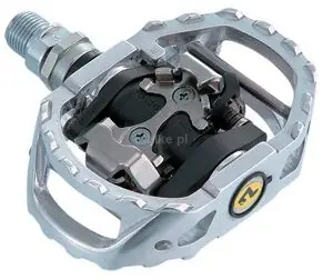 SHIMANO PD-M545 pedały rowerowe gravity BMX enduro SPD z blokami srebrne Kup online