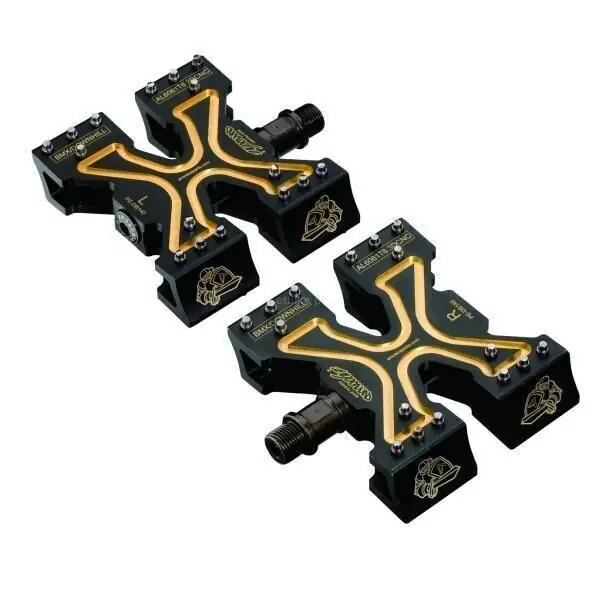 Bestseller Amoeba PE-DB140 Pedały Platformowe Do DH/BMX Czarny Mat