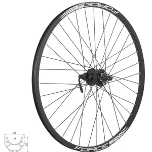 FORCE BASIC 26" 559x19 36H koło tył FHM475 702688 Do wyczerpania zapasów