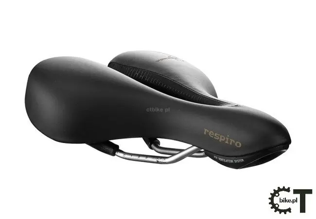 SELLE ROYAL RESPIRO MODERATE LEATHER 60st. 9031 Siodło rowerowe damskie skórzane elastomery Bezpieczna płatność