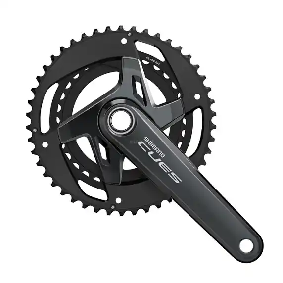 Ostatnie sztuki SHIMANO Cues FC-U8000 Mechanizm korbowy trekkingowy 46-32T 2x9/10/11rz. 175mm Hollowtech II