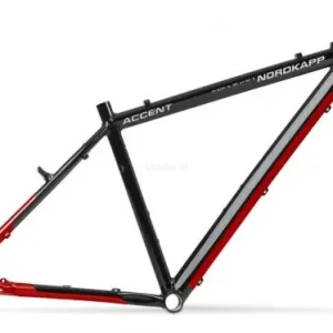 Wybór klientów ACCENT NORDKAPP aluminium 6061-T6 czarno-czerwona połysk