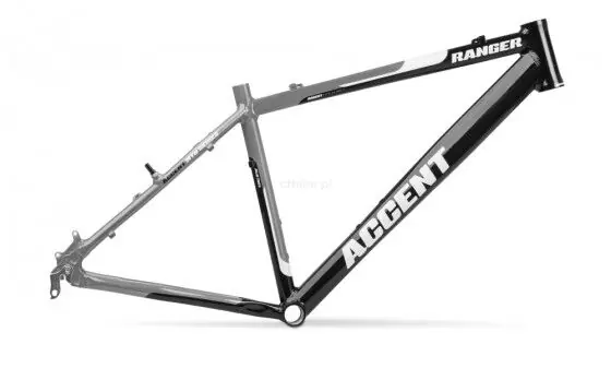 Taniej ACCENT RANGER aluminium 6061-T6 czarno-grafitowo-biała połysk