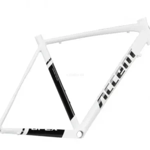 Popularny ACCENT APEX RAMA ALUMINIUM SZOSOWA biało-czarna połysk