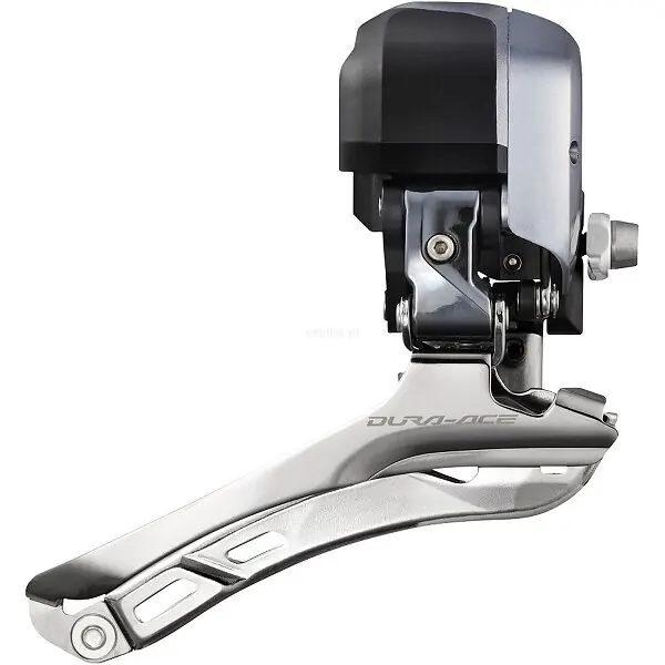 Najlepsza cena SHIMANO DURA-ACE Di2 FD-9070-F przerzutka przednia szosowa elektroniczna na śrubę szaro-czarna