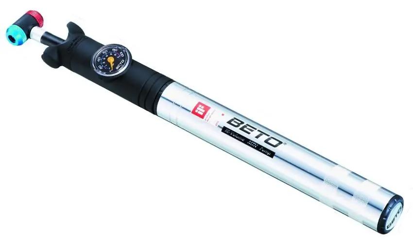 BETO POMPKA MINI ALU TH-004AG Z WĘŻYKIEM, MANOMETR Nowość
