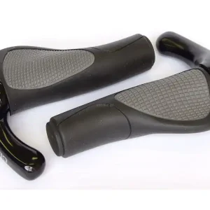 CLARK‘S CE311 chwyty kierownicy 130mm czarno-szare ergonomiczne odpinane końcówki Łatwy zwrot