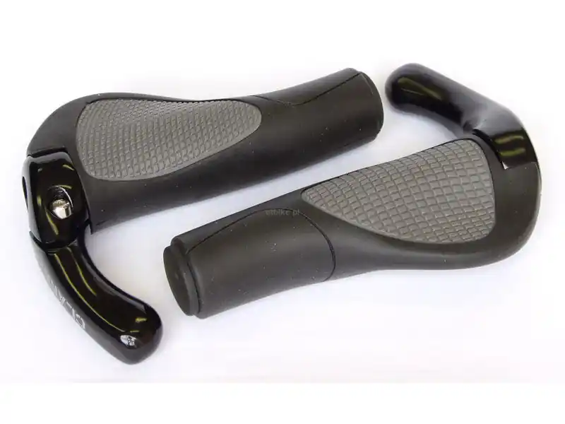 CLARK‘S CE311 chwyty kierownicy 130mm czarno-szare ergonomiczne odpinane końcówki Łatwy zwrot