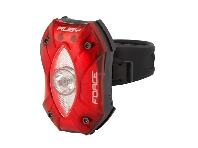 Wysoka jakość FORCE Lampka tylna RUBY 1 x CREE XP-E LED 60 lumenów USB