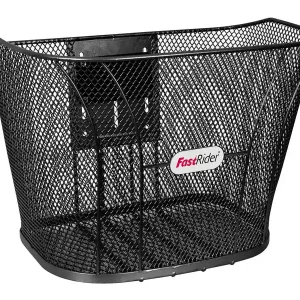 Premium FASTRIDER BETUWE 15L Kosz na rower czarny z stałym systemem mocowania 22.2-29mm