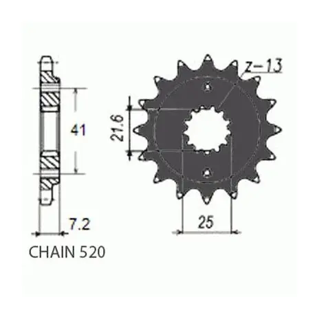 Do wyczerpania zapasów Zębatka Napędowa Sunstar Sunf396-17 (Jtf1516.17)