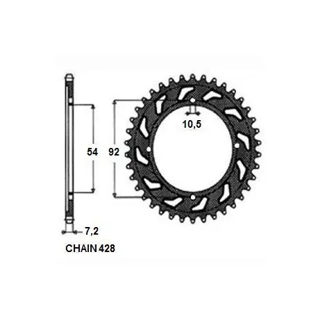 Zębatka Napędzana Sunstar Sunr1-2046-45 (Jtr835.45) Kup online