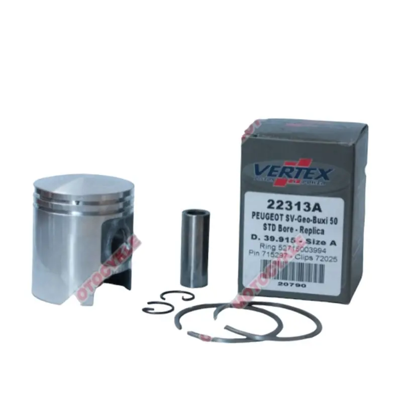 Oferta czasowa VERTEX TŁOK PEUGEOT SV, BUXY, ELYSEO, TREKKER 50 (39,925MM) (PIERŚCIENIE 52715003994 X 2 SZT.)