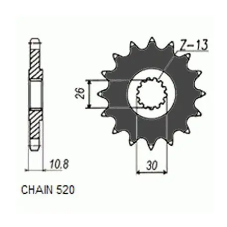 Dostępne od ręki Zębatka Napędowa Sunstar Sunf395-17 (Jtf1579.17)