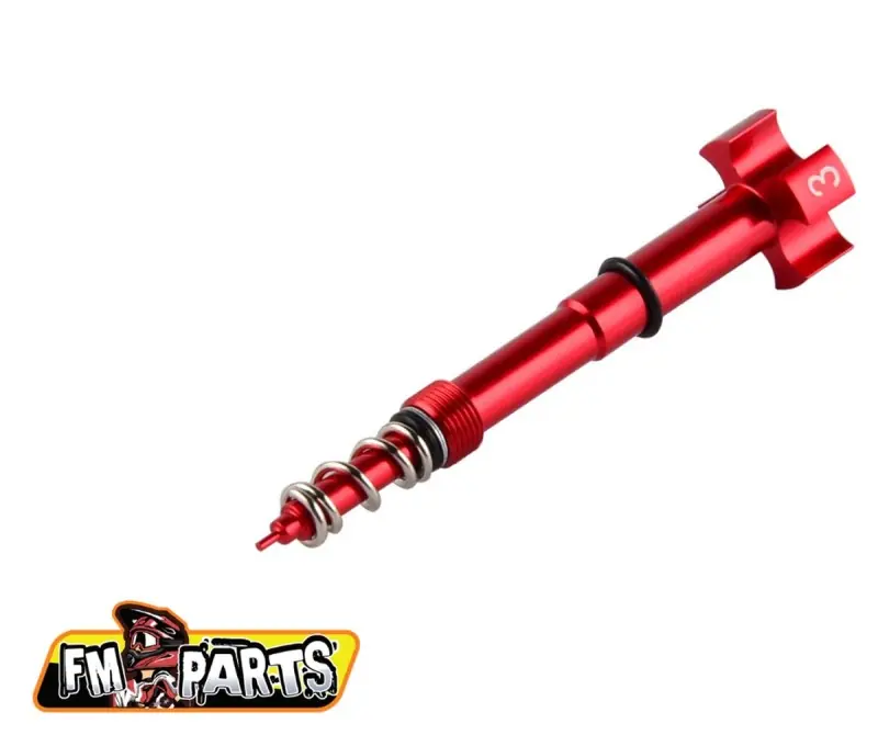 FM-PARTS ŚRUBA REGULACJI SKŁADU MIESZANKI DO GAŹNIKA KEIHIN (FUEL MIXTURE SCREW) KOLOR CZERWONY Oferta czasowa