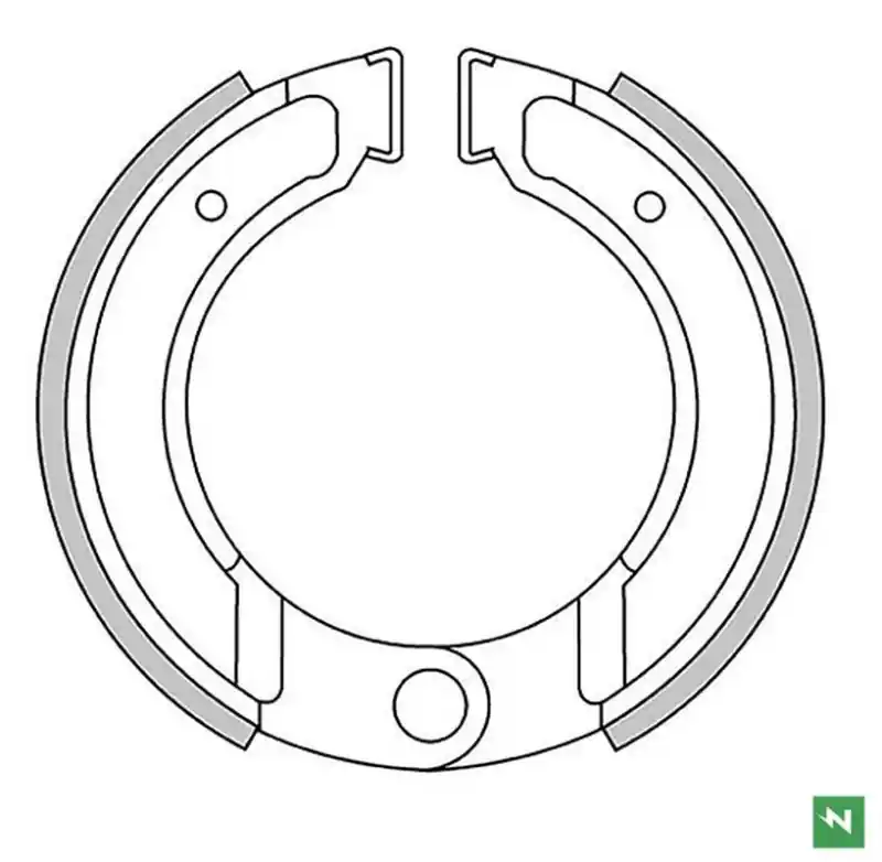 NEWFREN SZCZĘKI HAMULCOWE TYŁ HONDA CR 480R ‘82, KTM GS 125/175 ‘72-‘82, MC 250 ‘74-‘83, MX 250 ‘74-‘81 (130X30MM) Łatwy zwrot