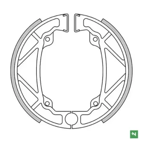 Ostatnie sztuki NEWFREN SZCZĘKI HAMULCOWE PRZÓD KTM MX 125/250 ‘83, MX 500 ‘82, (140X25MM)