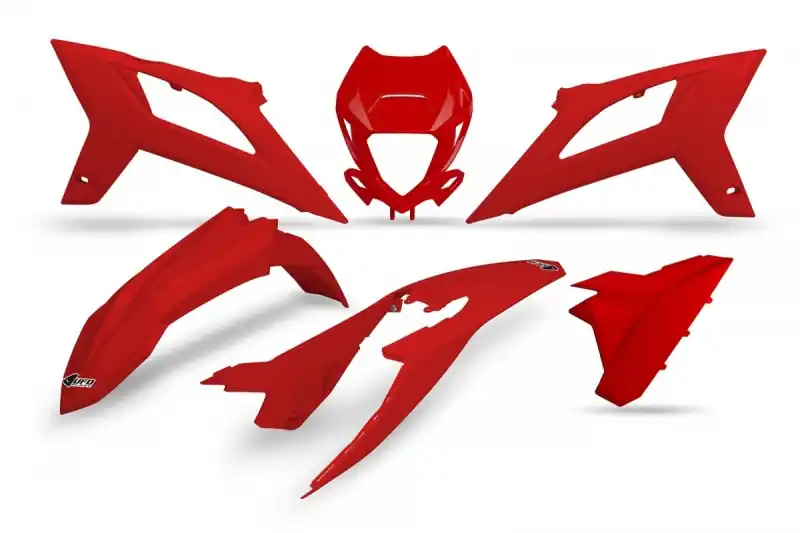 Nowy UFO KOMPLET PLASTIKÓW BETA RR 125 / 250 / 300 / 350 / 400 / 450 ‘20-‘22 KOLOR CZERWONY