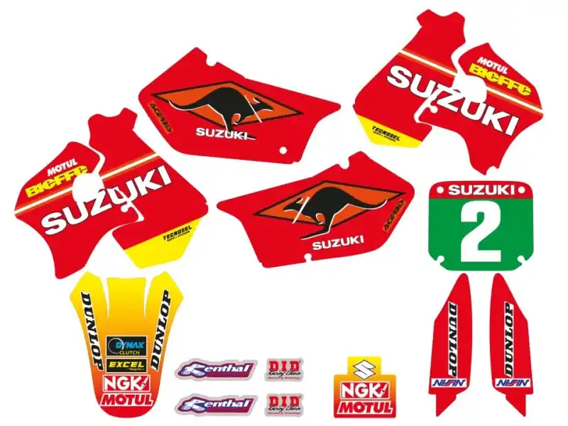 Bezpieczna płatność BLACKBIRD KOMPLET NAKLEJEK (OKLEIN) SUZUKI RM 125/250 ‘96-‘00 REPLICA TEAM SUZUKI 1998