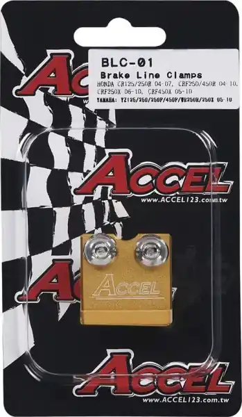 Okazja ACCEL UCHWYT PRZEWODU HAMULCOWEGO PRZÓD KAWASAKI / SUZUKI KOLOR ZŁOTY - PROMOCJA