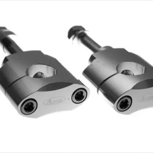 Rabat ACCEL MOCOWANIE/PODWYŻKI KIEROWNICY (22,2MM) WYS. 34,7MM ZE ŚRUBĄ M12 KOLOR SREBRNY (BM-07SV22)