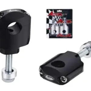 Obniżka ceny ACCEL MOCOWANIE/PODWYŻKI KIEROWNICY (28,6MM) WYS. 42MM ZE ŚRUBĄ M10 KOLOR CZARNY (BM-36BK28)