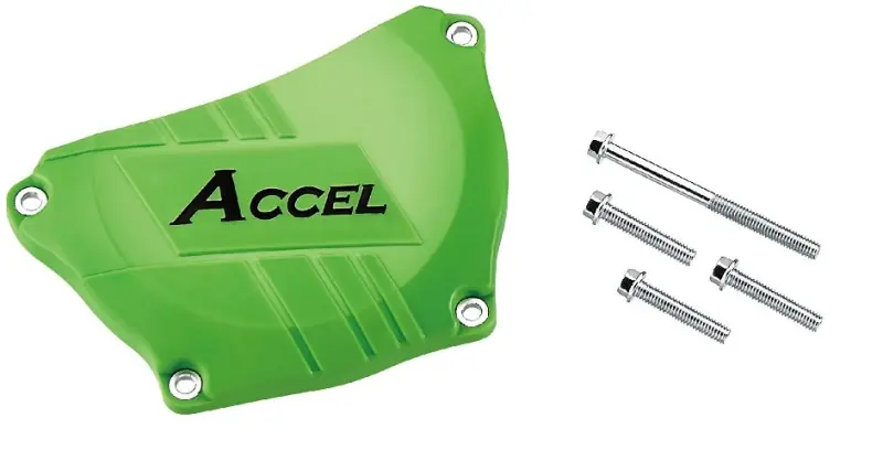 Tani ACCEL OSŁONA POKRYWY SPRZĘGŁA (PLASTIKOWA) KAWASAKI KXF250 ‘09-‘17 KOLOR ZIELONY