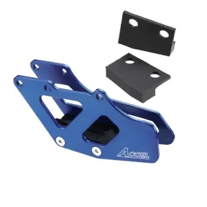 Zamów dziś ACCEL PROWADNICA ŁAŃCUCHA KPL. YAMAHA YZ ‘97-‘07, YZF ‘98-‘06, SUZUKI RMZ250 ‘07-‘16, RMZ450 ‘05-‘16 KOLOR NIEBIESKI