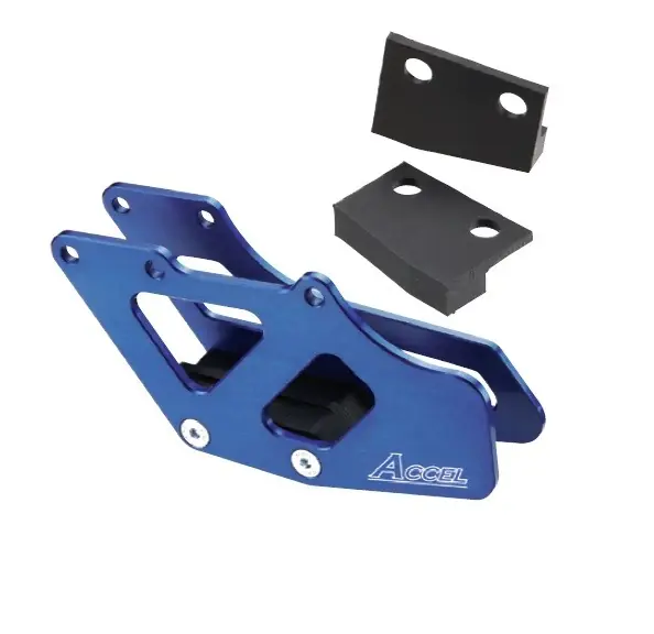 Zamów dziś ACCEL PROWADNICA ŁAŃCUCHA KPL. YAMAHA YZ ‘97-‘07, YZF ‘98-‘06, SUZUKI RMZ250 ‘07-‘16, RMZ450 ‘05-‘16 KOLOR NIEBIESKI