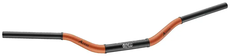 Zamów dziś ACCEL KIEROWNICA ALUMINIOWA 28,6 MM TAPER MX WZÓR YAMAHA YZ WYSOKA (7075-T6) ERGAL DWUKOLOROWA POMARAŃCZOWY+CZARNY (SZER. 803MM, WYS. 92MM)
