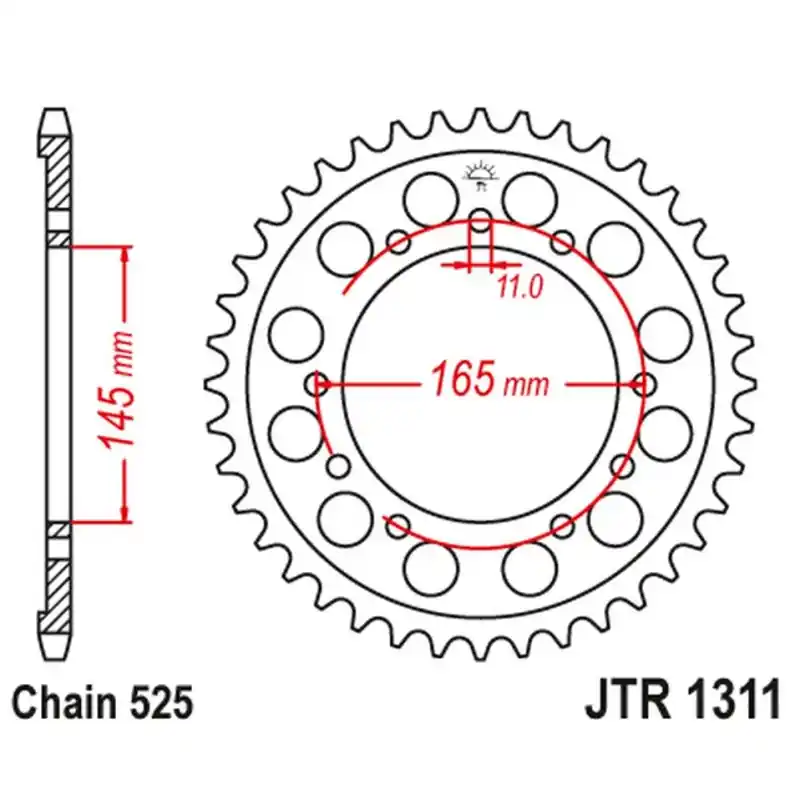 Hit sprzedaży JT ZĘBATKA TYLNA 4367 44 HONDA NTV 650 BRO ‘S ‘88-91 ‘, NT/NTV/VFR 400 ‘87-91 ‘ (436744JT) (ŁAŃC.525)