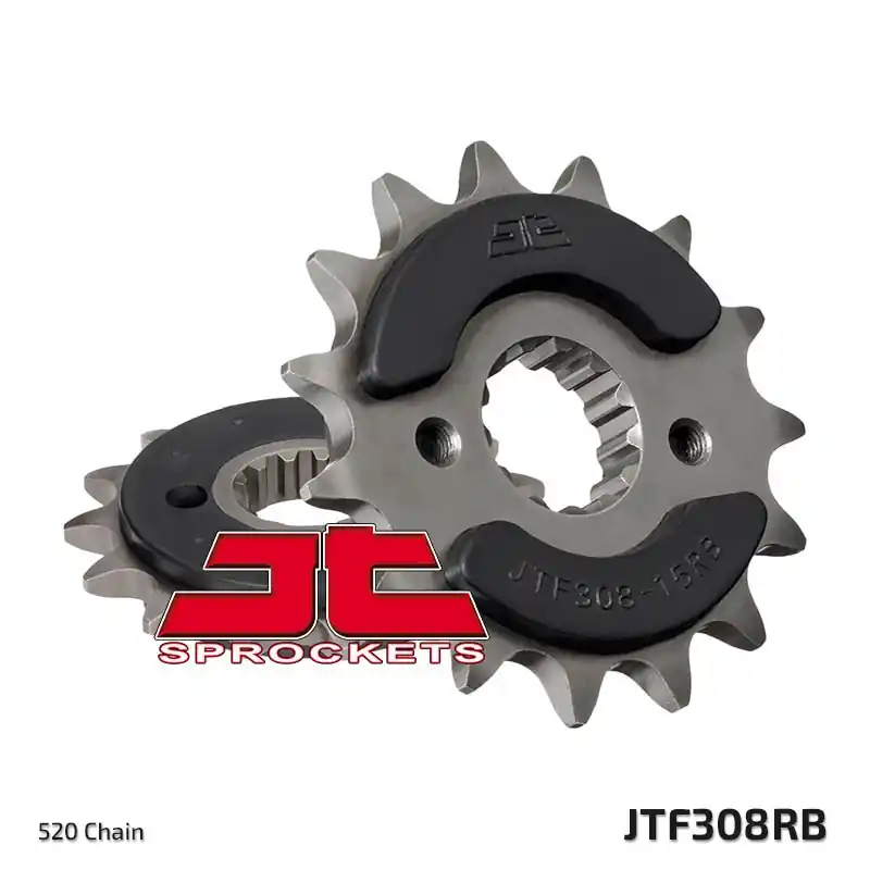 Zniżka JT ZĘBATKA PRZEDNIA 345 15 Z GUMĄ HONDA NX 650, FX 650, YAMAHA XT 660, FMX (34515JTRB) (ŁAŃC. 520)
