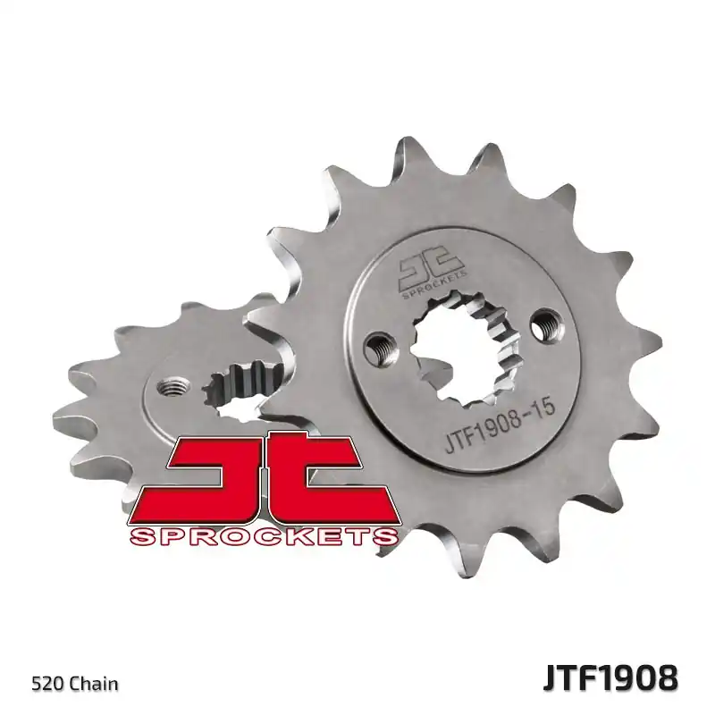 Dostępne od ręki JT ZĘBATKA PRZEDNIA 2276 15 KTM 390 DUKE ‘13- ‘18, 390 RC ‘14- ‘18 (227615JT) (ŁAŃC. 520)