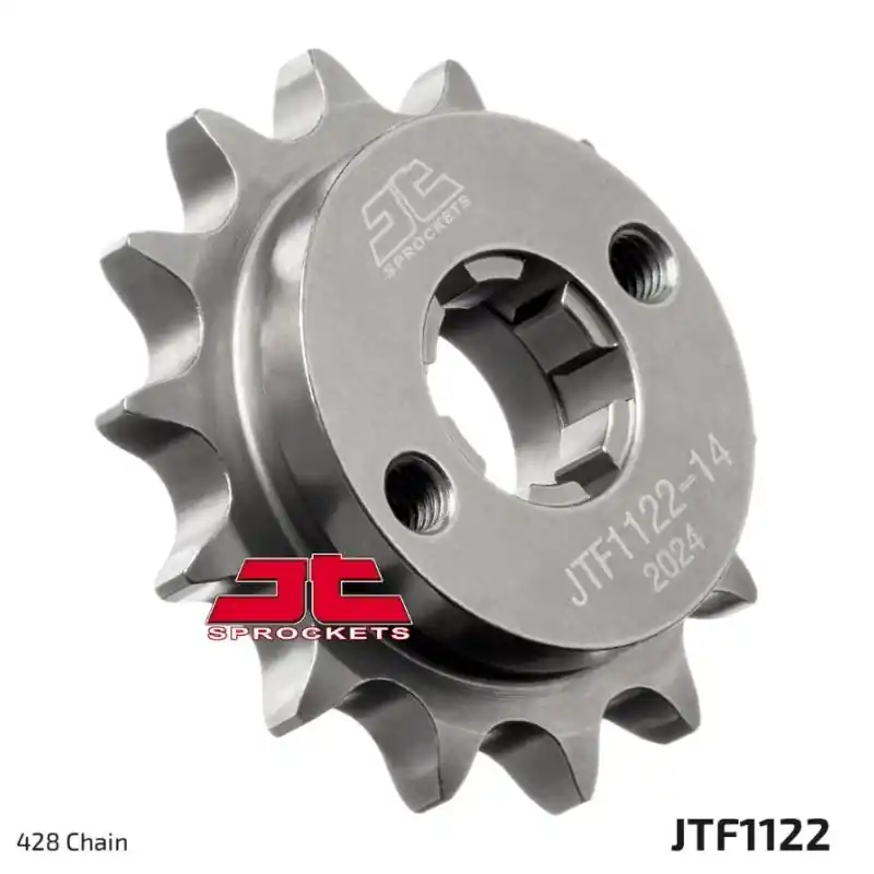 JT ZĘBATKA PRZEDNIA 1122 14 BETAMOTOR RR 125 LC ‘21- ‘23, FANTIC XEF / XMF 125 ‘21-, (112214JT) (ŁAŃC. 428) (OEM 051.04.000.0 Super okazja