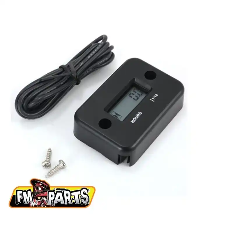 FM-PARTS LICZNIK MOTOGODZIN INDUKCYJNY WODOODPORNY KOLOR CZARNY (EL) Okazja