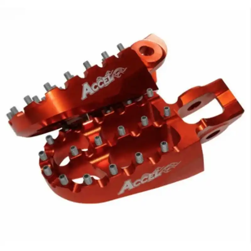 Ekspresowa dostawa ACCEL PODNÓŻKI KTM EXC/EXCF 250/300/350/450/500 ‘17-20 KOLOR POMARAŃCZOWY (KPL. 2 SZT)