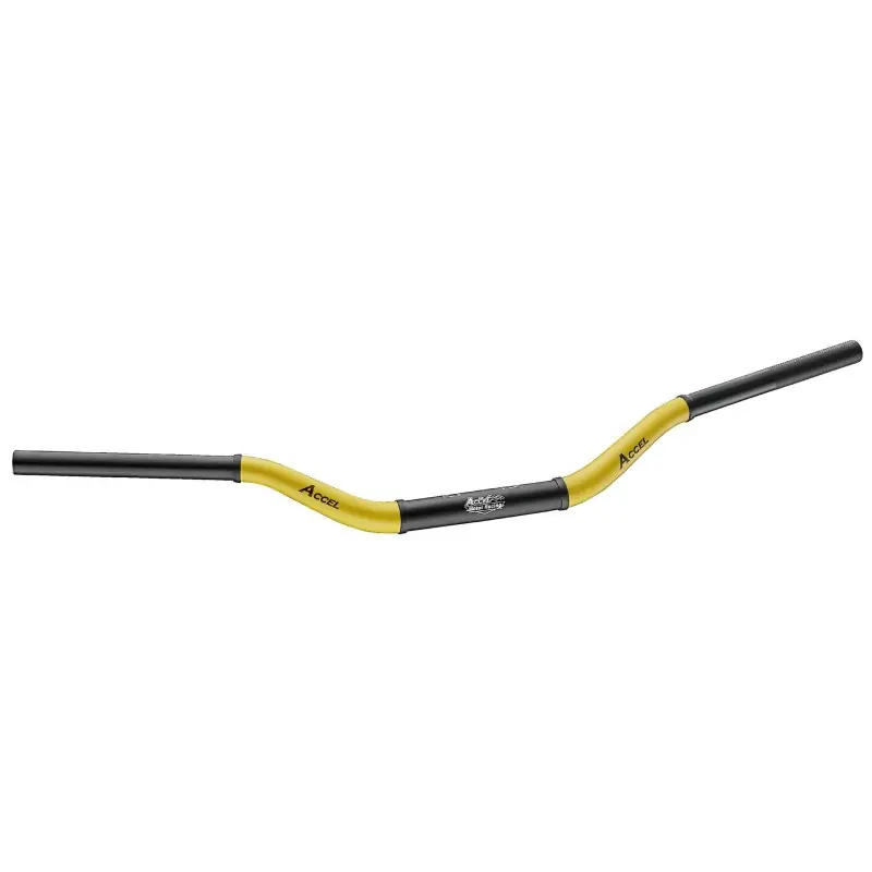 Oferta ACCEL KIEROWNICA ALUMINIOWA 28,6 MM TAPER MX WZÓR HONDA CR WYSOKA (7075-T6) ERGAL DWUKOLOROWA ŻÓŁTY+CZARNY (SZER. 790MM, WYS. 10