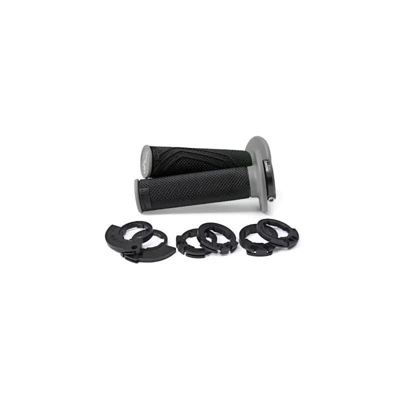 DOMINO MANETKI (GRIPY) OFF ROAD D-LOCK 2T / 4T (Z ADAPTERAMI ROLGAZU - KTM, HUSQVARNA, GASGAS, HONDA, KAWASAKI, SUZUKI, YAMAHA I Cena promocyjna