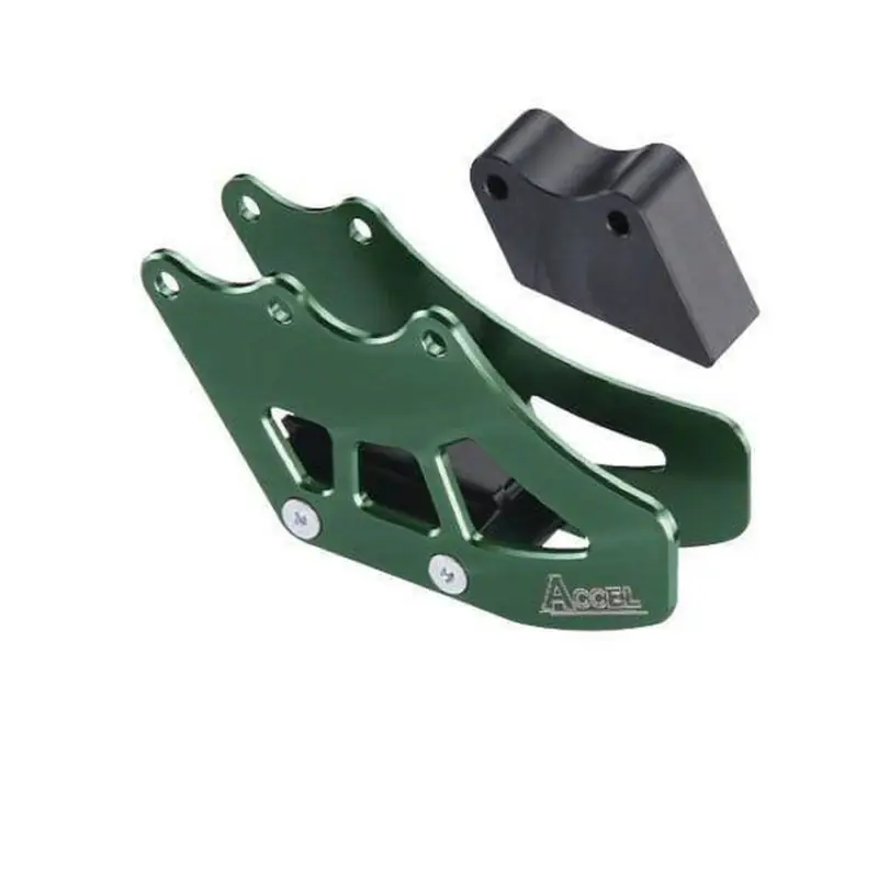 Nowy ACCEL PROWADNICA ŁAŃCUCHA KPL. KAWASAKI KX125/250 ‘97- ‘06, KXF250 ‘04- ‘05, SUZUKI RMZ 250 ‘04- ‘06 KOLOR ZIELONY