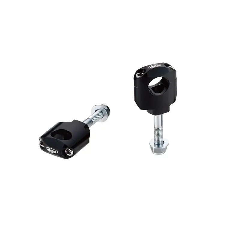 Oferta limitowana ACCEL MOCOWANIE/PODWYŻKI KIEROWNICY (22,2MM) WYS. 42MM ZE ŚRUBĄ M12 KOLOR CZARNY (BM-37BK22)
