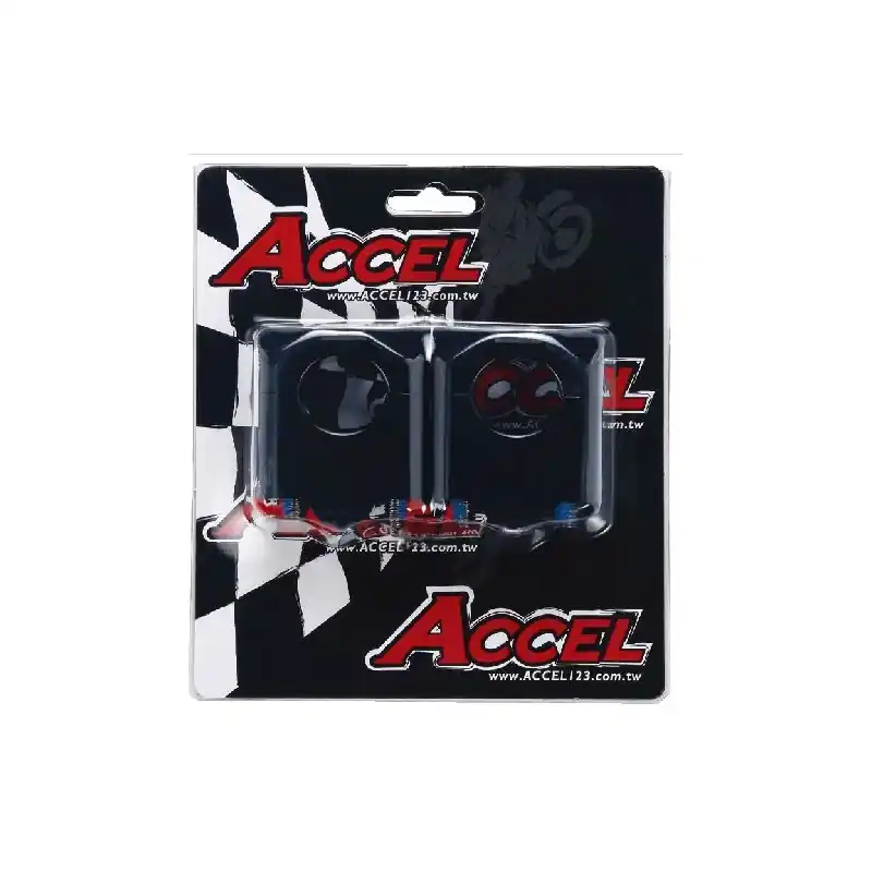 Nowość ACCEL MOCOWANIE/PODWYŻKI KIEROWNICY (DÓŁ-28,6/GÓRA-28,6MM) WYS. 35MM KOLOR CZARNY (BM-09BK28/28)